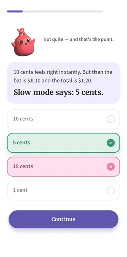 The answer and why the trap works